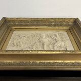 Marble high relief by François Duquesnoy "Putti, garlands and flowers" Paris