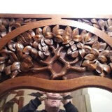 Large mirror in art deco door biseaute 203x85cm