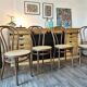 Series of 4 ZPM Radomsko bistro chairs for Thonet