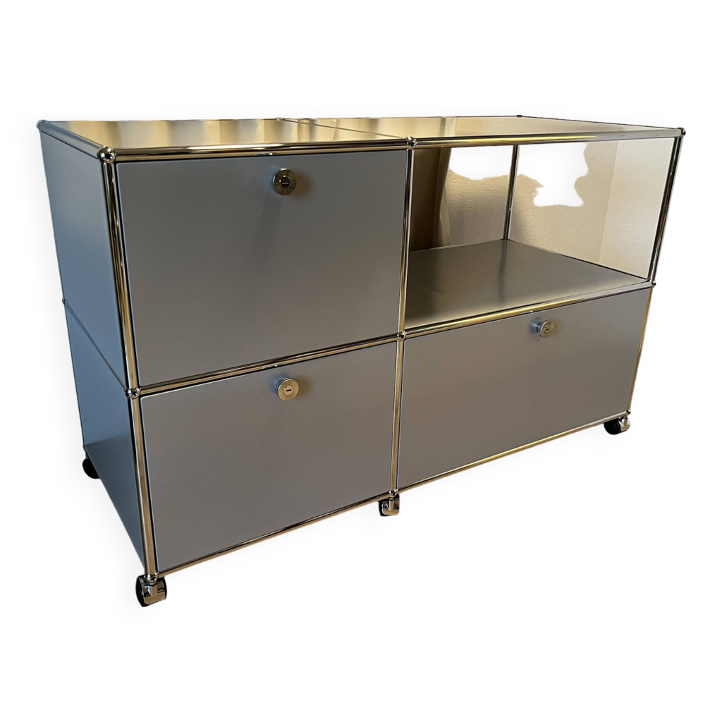 Commode USM Haller en Argent Mat (dernières générations) | Selency