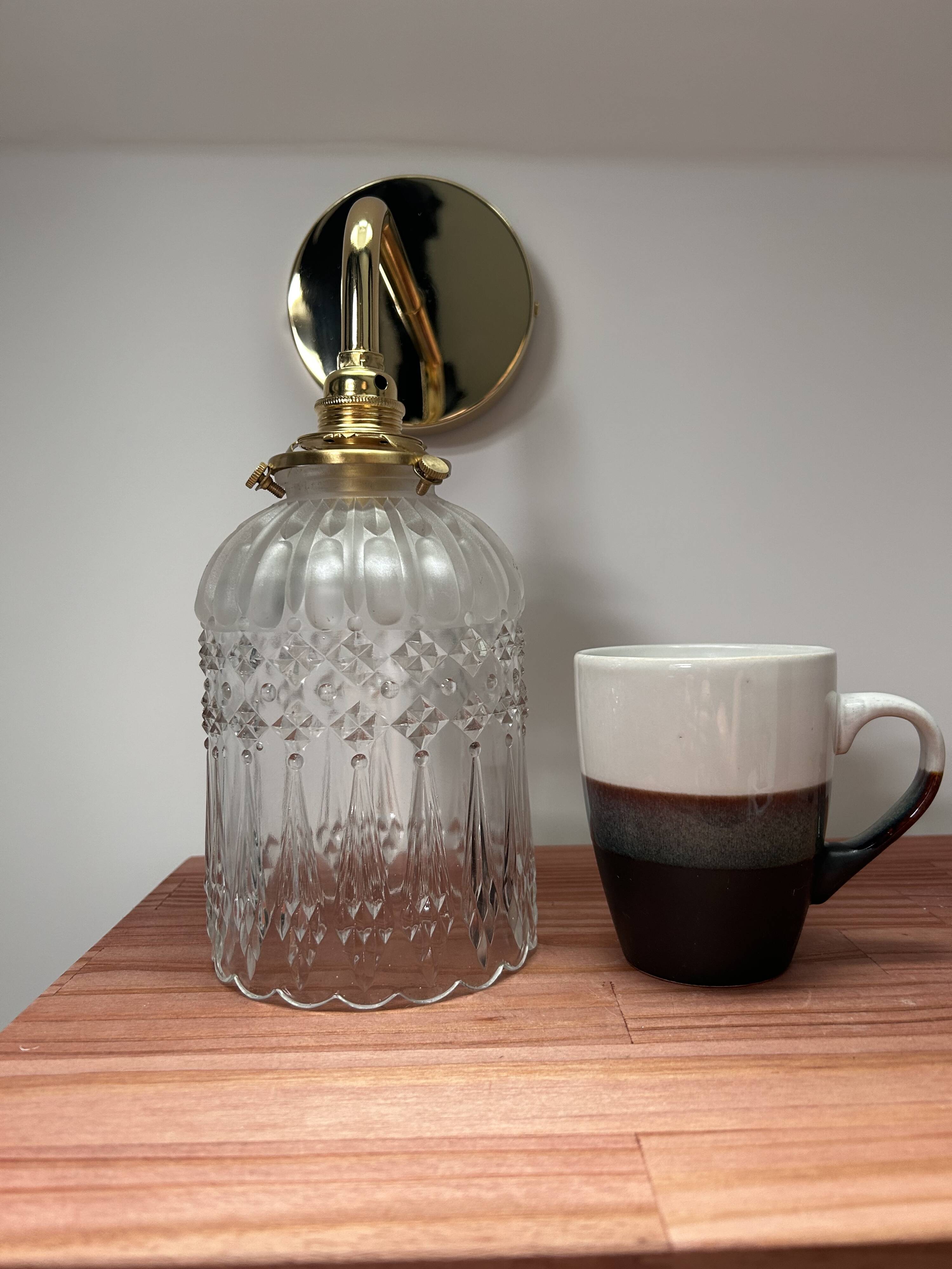 Vintage gold wall light