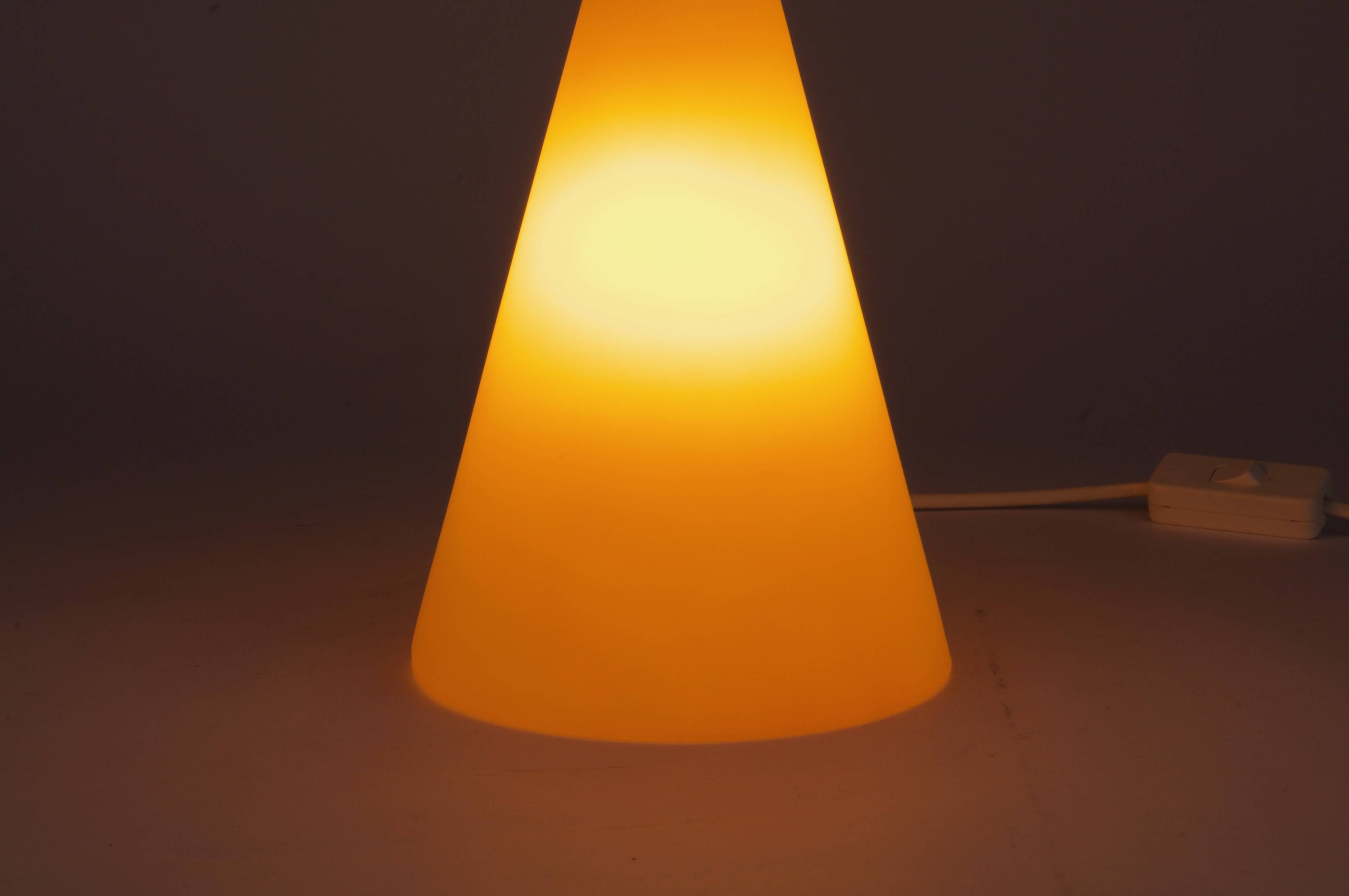 SCE Teepee Habitat lamp in orange frosted glass
