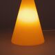 Lampe SCE Teepee Habitat en verre dépoli orange