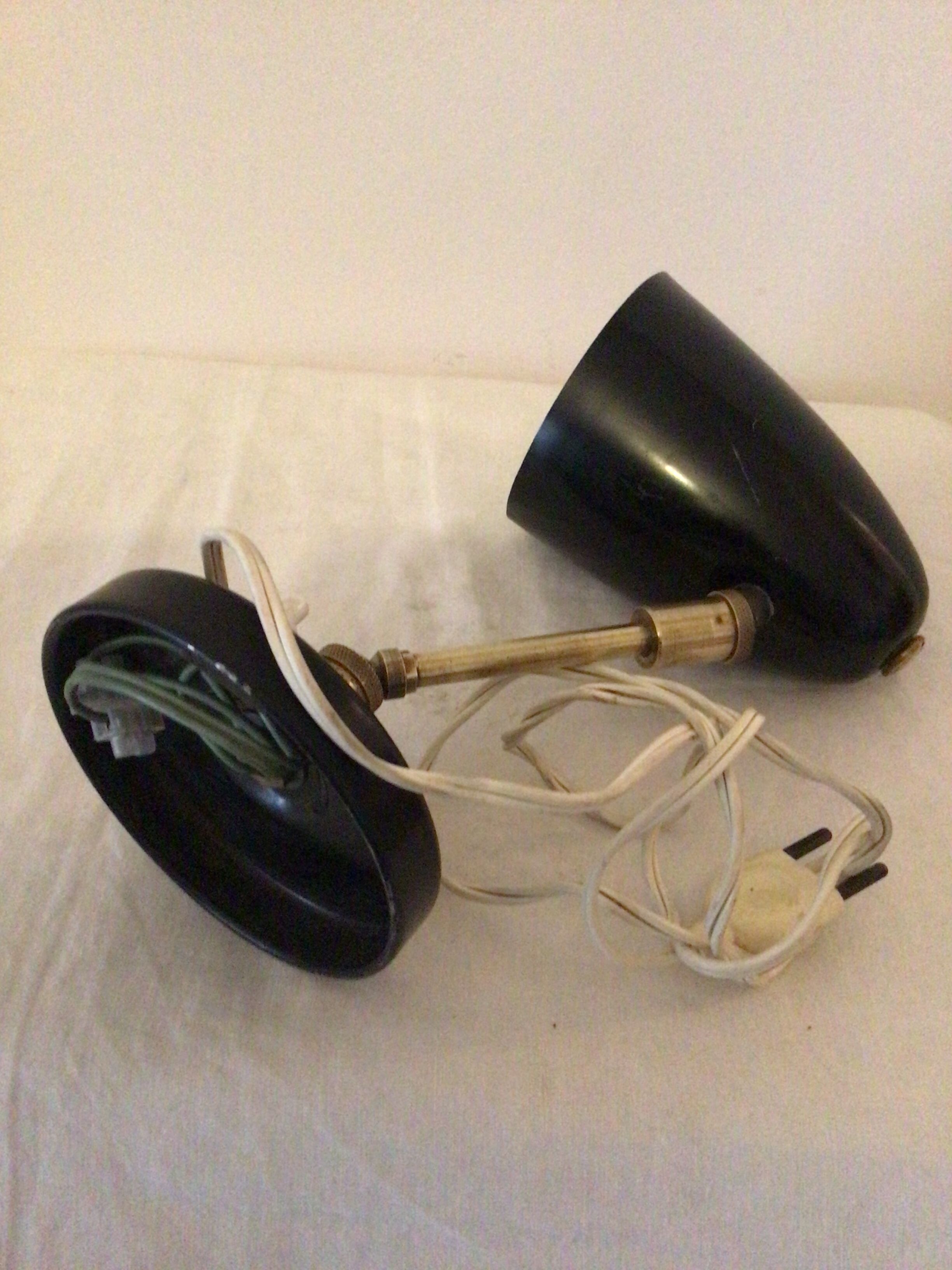 Vintage black articulated lamp