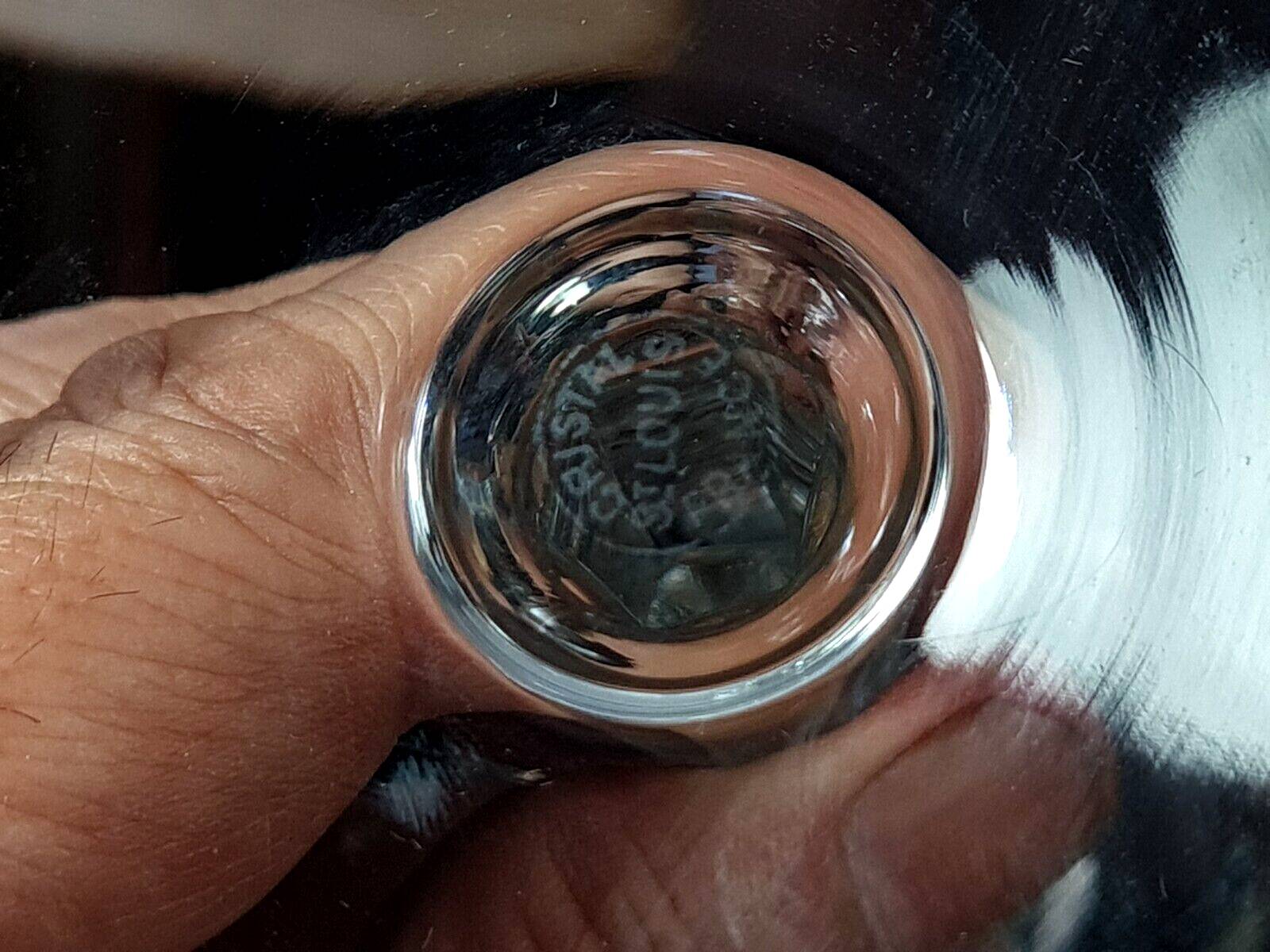 Saint Louis : 8 verres à eau cristal taillé modèle Chantilly signé SB877