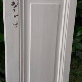 Narrow old paneled molded cupboard door h220x42cm