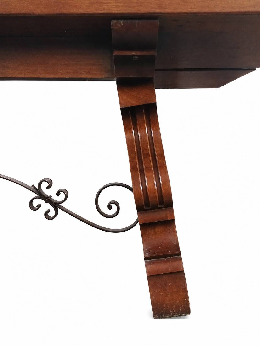 Ltee Laval - Longue table de 3m en bois massif sculpté - meuble unique