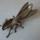 Old ashtray in the shape of large fly alloy brass deco office living room
