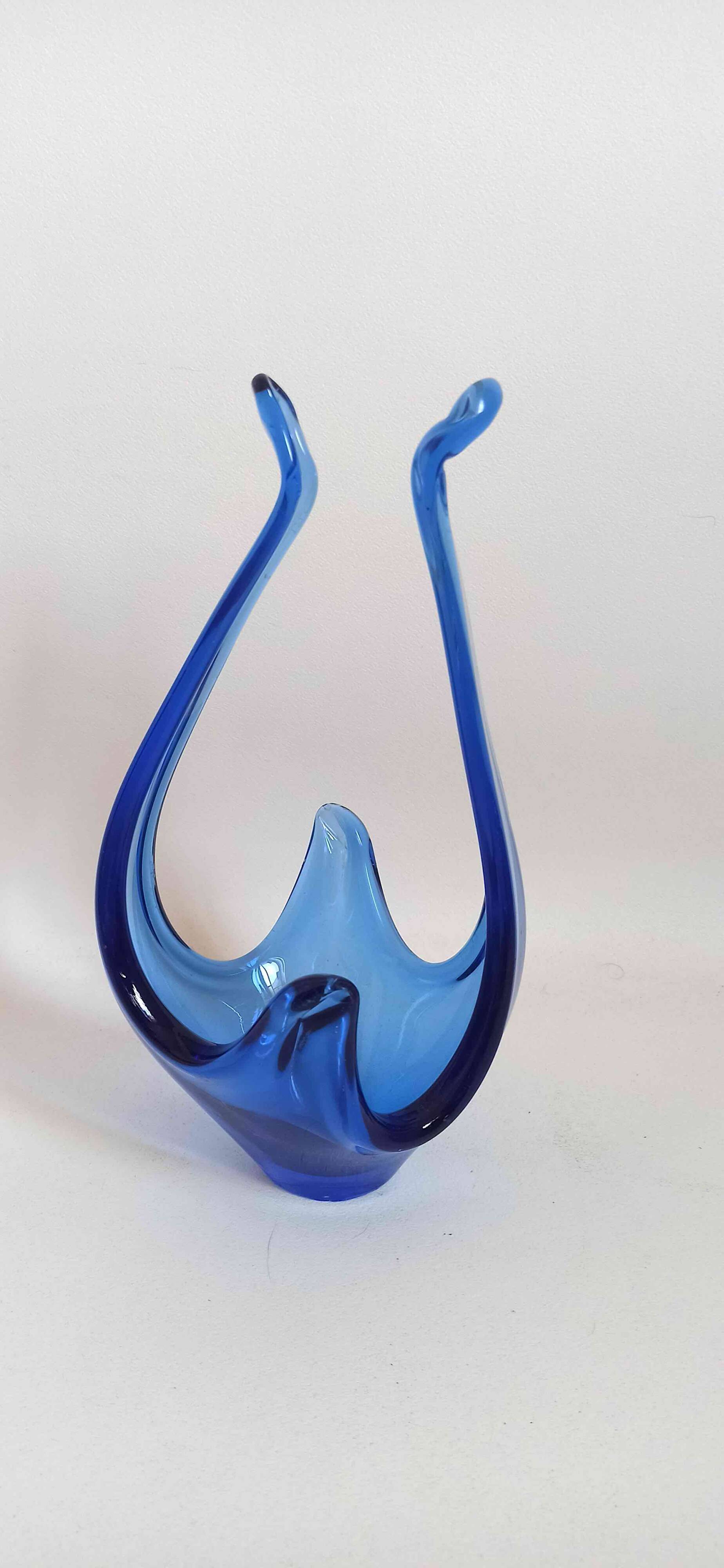 Viartec basket blue Colbat 70s Height 29.4 cm