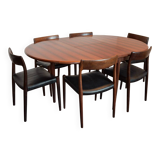 Table and 6 chairs by Niels Otto Moller