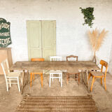 Folding guinguette table