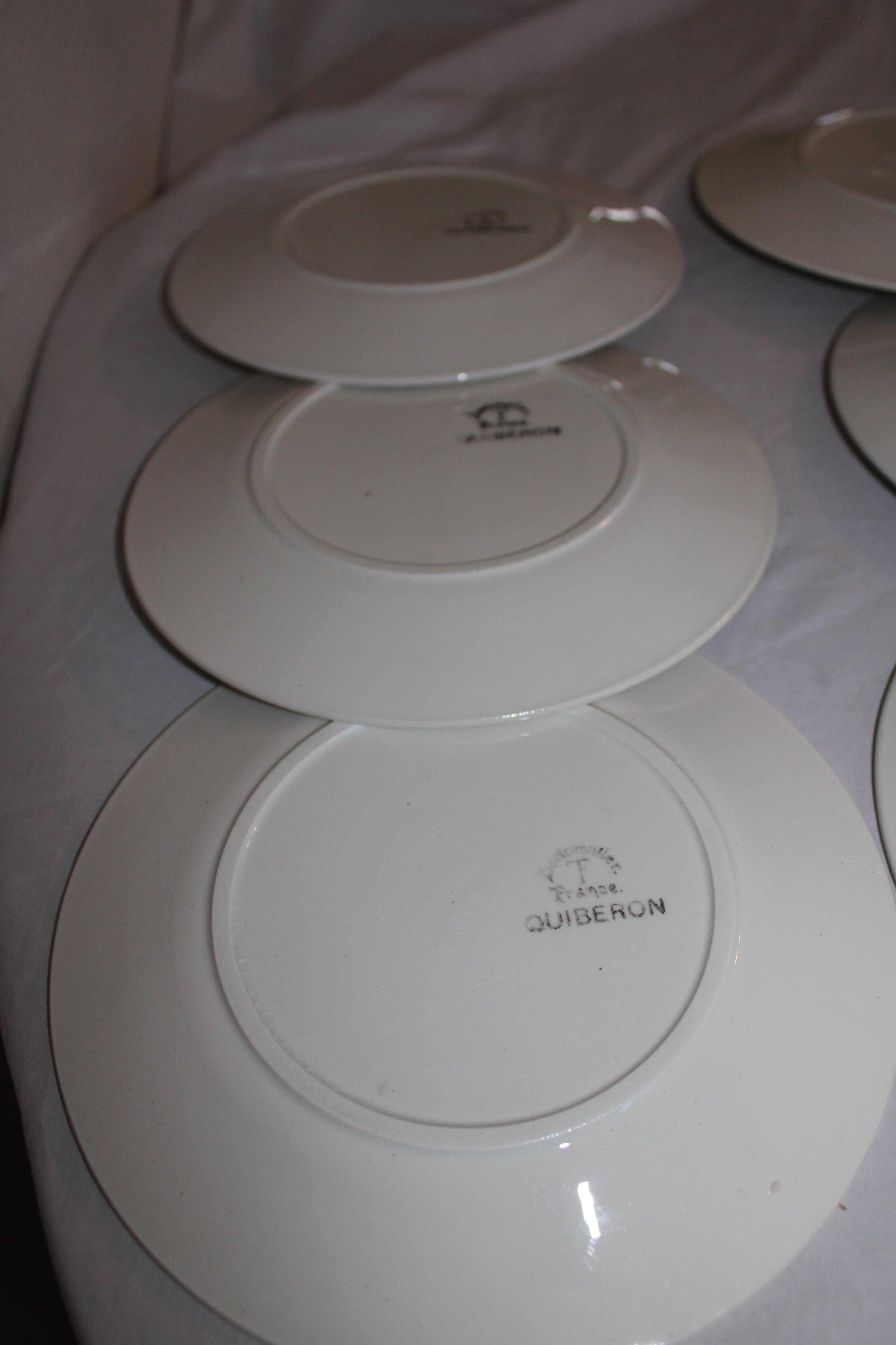 Lot of 6 Badonviller Quiberon model dessert plates