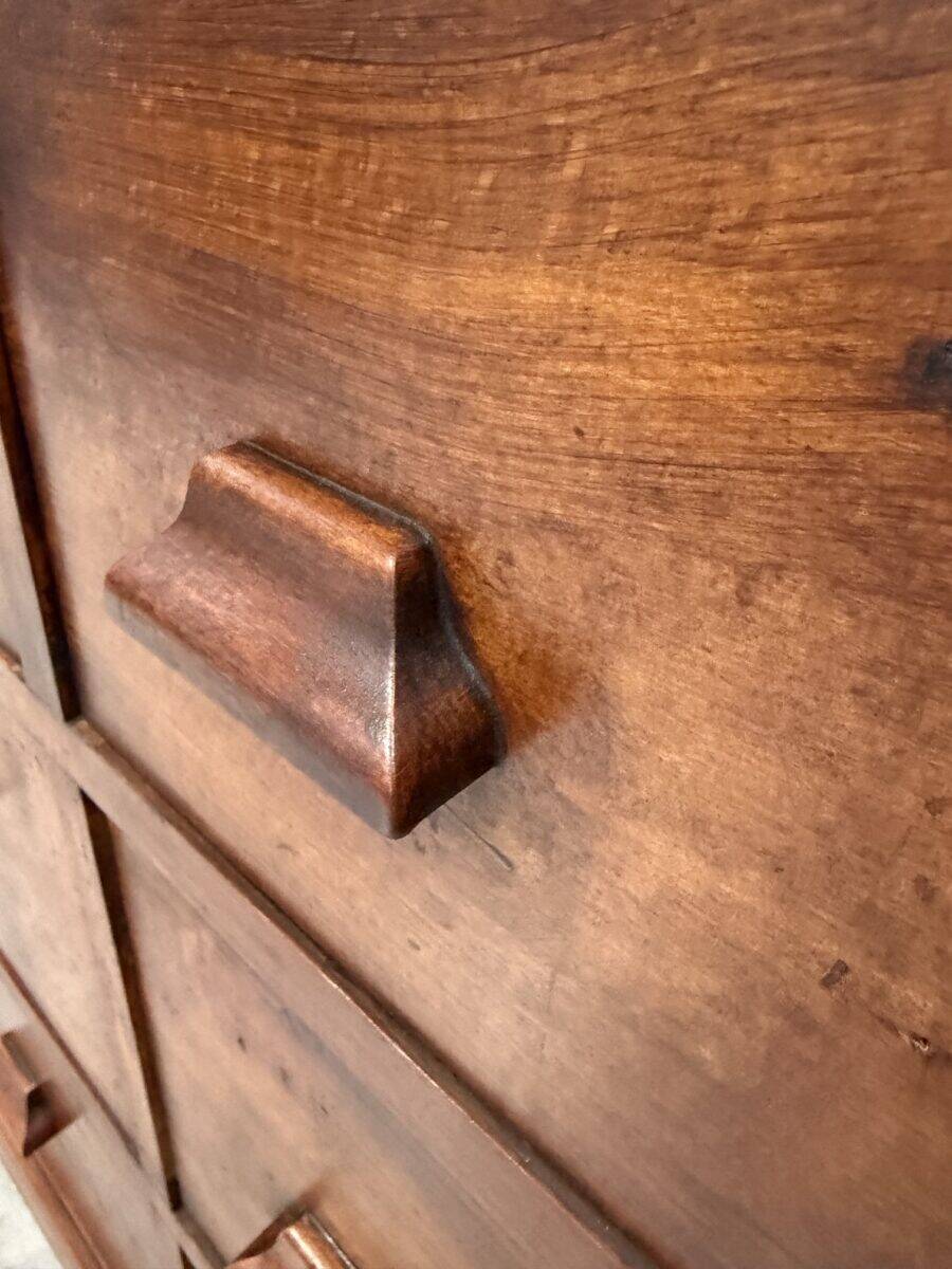 Ancien meuble de métier XXL en hêtre