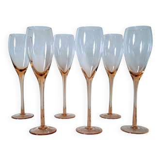 6 champagne flutes
