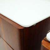 1950s Jindrich Halabala Mahogany Bedside tables ,Czechoslovakia