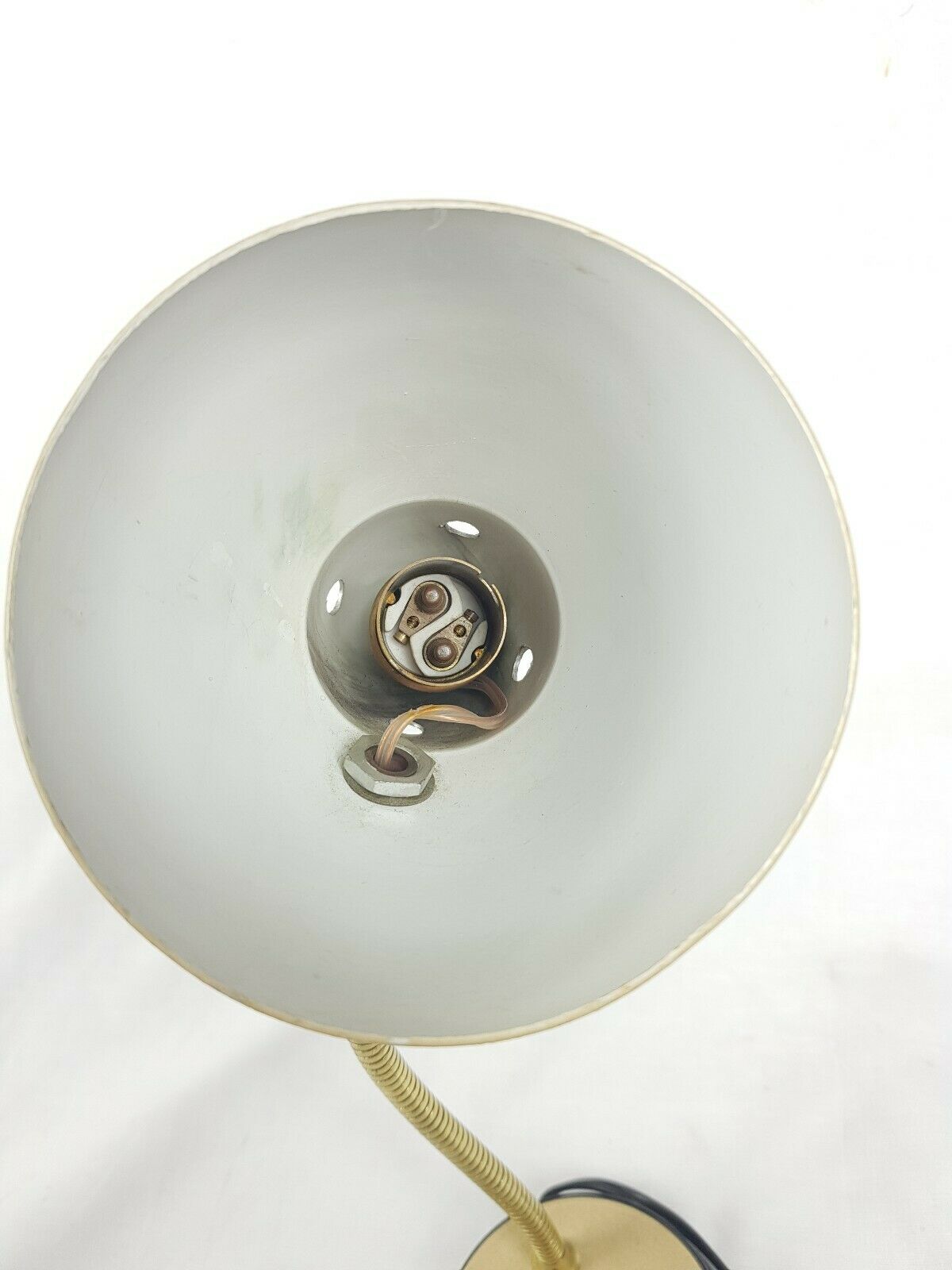 Former office lamp arm articulated in gold metal 50s