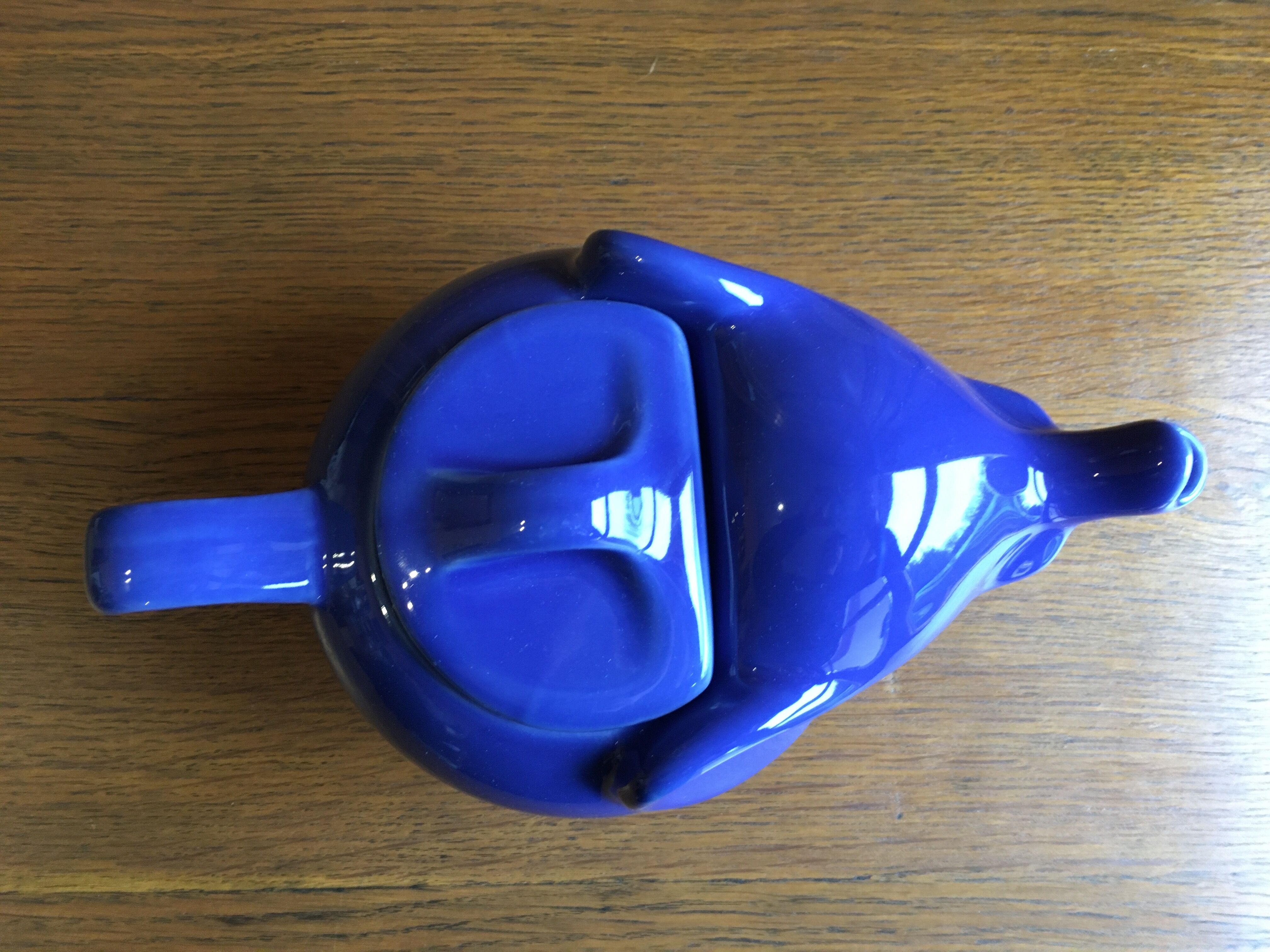 Elephant blue teapot