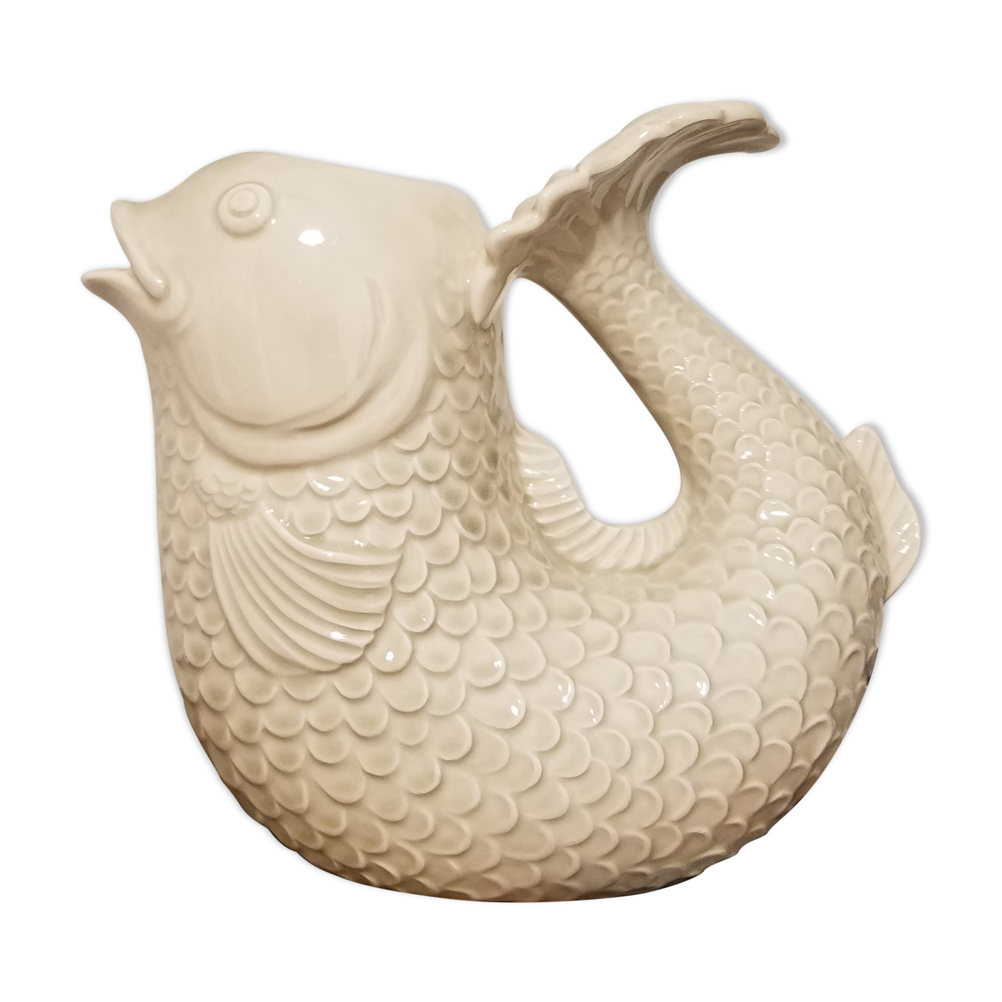 Cermic vase shaped fish