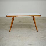 Table basse opaxit blanc par Jiri Jiroutek pour Cesky Nabytek 1960
