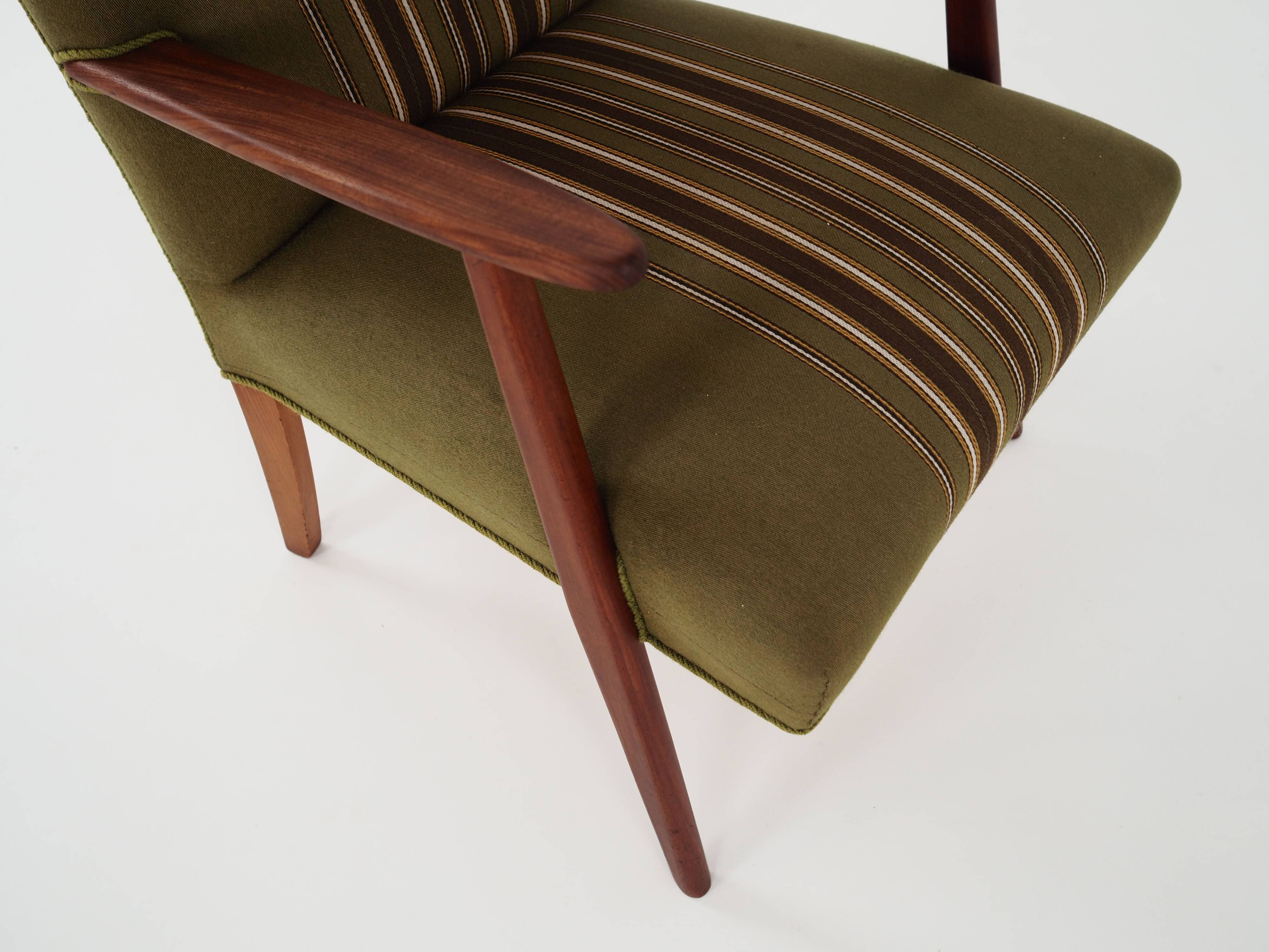 Teak armchair, 1960s, Danish design, manufacture: Denmark