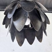 Brutalist suspension Jansen metal welded flower