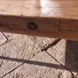 Old Burgundy farm table