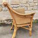 Wicker and rattan armchair – the splendour of vintage, 60s - 80s