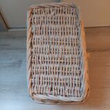 Xxl bleached wicker basket