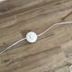 Scandinavian floor lamp - linen and solid wood