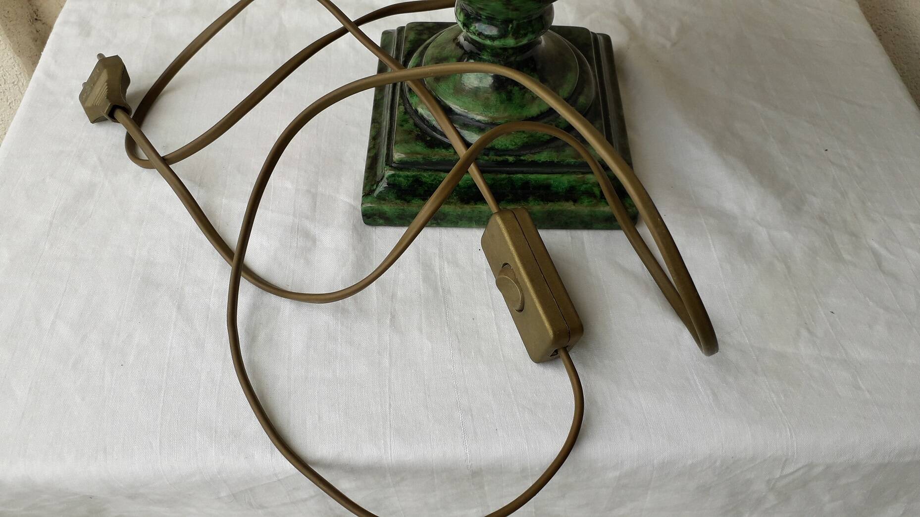 Pied de lampe vert Drimmer