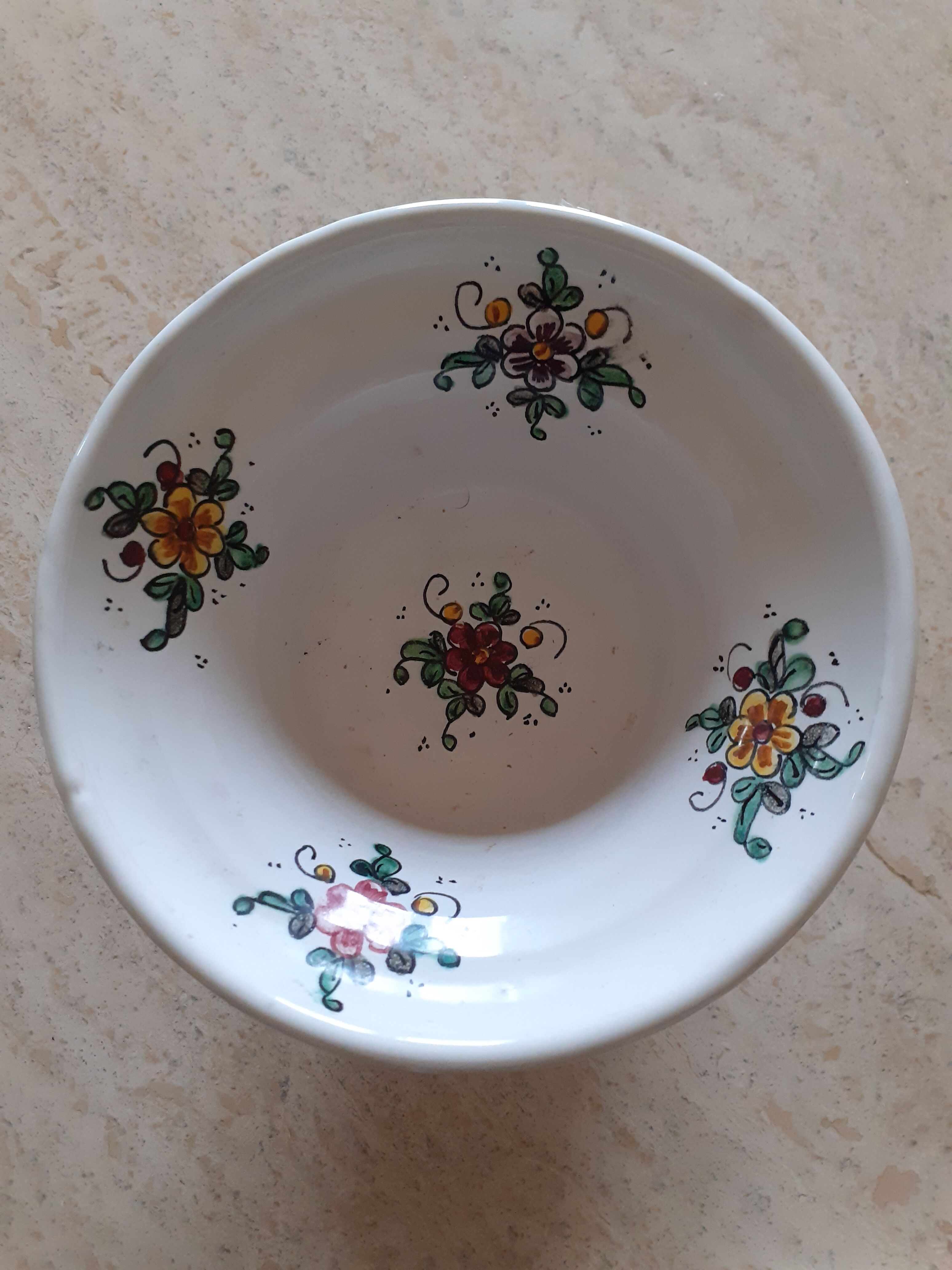 Italian earthenware mortar bowl Biagioli Gubblo