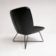 Rolf Benz leather 383 chair by Joachim Nees, after 2000