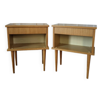 Pair of vintage bedside tables