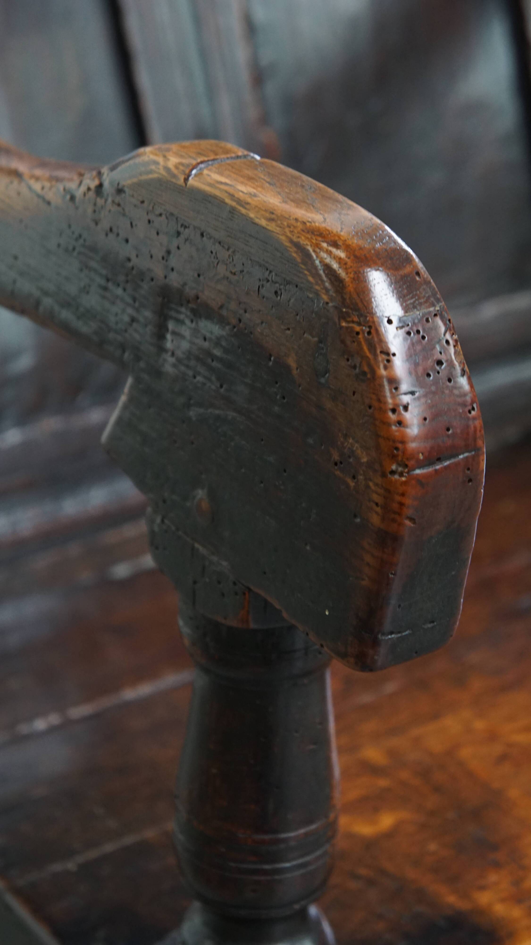Antique Oak Wainscot Chair / Side Chair from the 17th Century