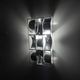 Max Sauze original aluminium geometric wall sconce, 1970s