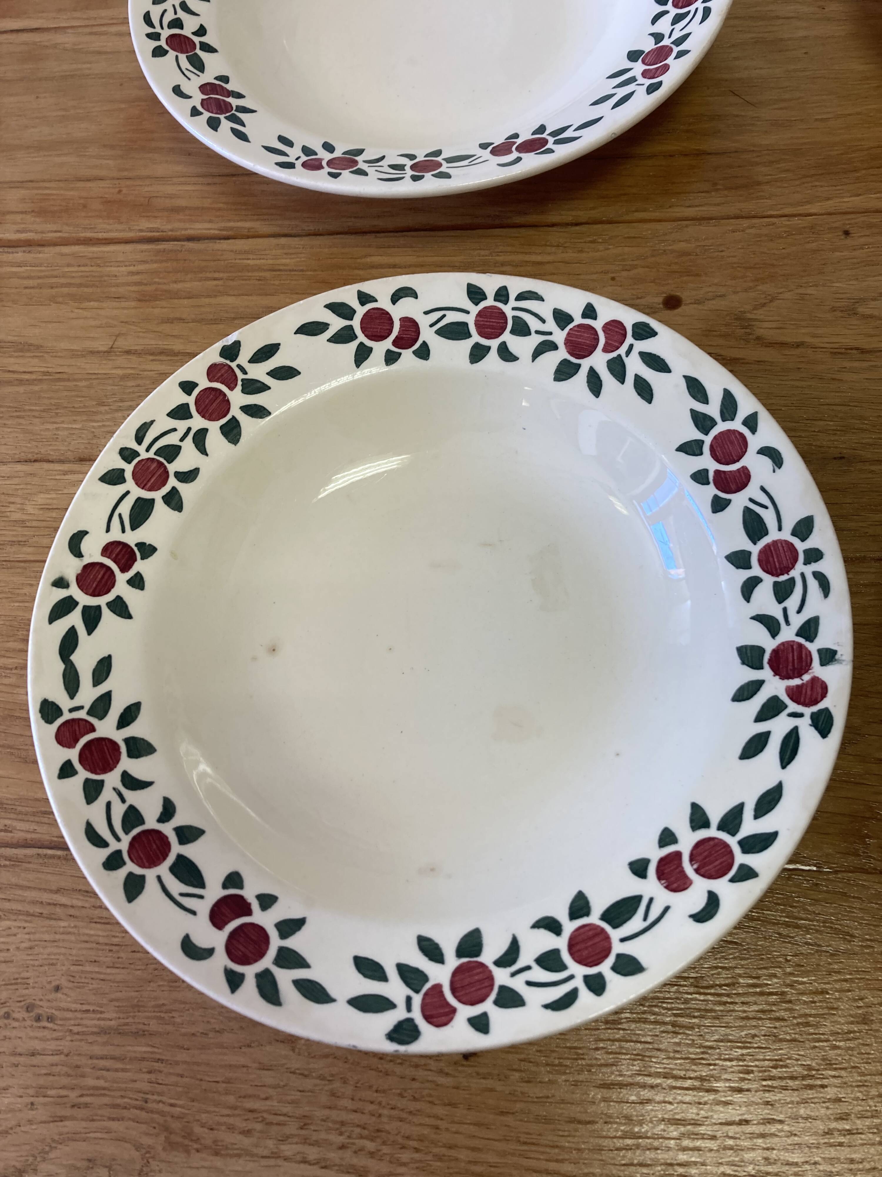 Vintage Montereau plates