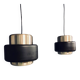 Vintage set Philips aluminium pendant lamps, 1970s/1980s, model LCG 201