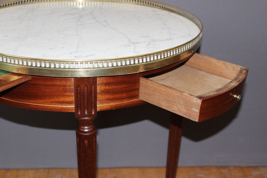 Louis XVI style mahogany hot water bottle table circa 1920