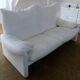 Cassina sofa model maralunga in white leather - 2-seater - with pouf