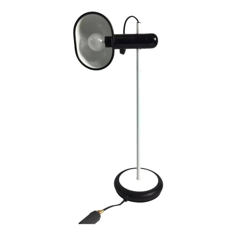 Lampe de chevet ou de bureau, blanche, vintage Fabbian