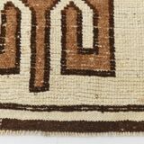 Vintage Brown & Beige Persian Runner Rug, 88x351Cm