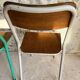 Set of 4 mismatched old school style chairs