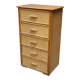 Vintage rattan chest of drawers