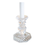 Worked glass candle holder