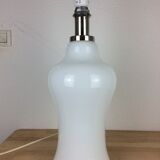 Opaline table lamp 70s space age foot baluster