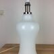 Opaline table lamp 70s space age foot baluster