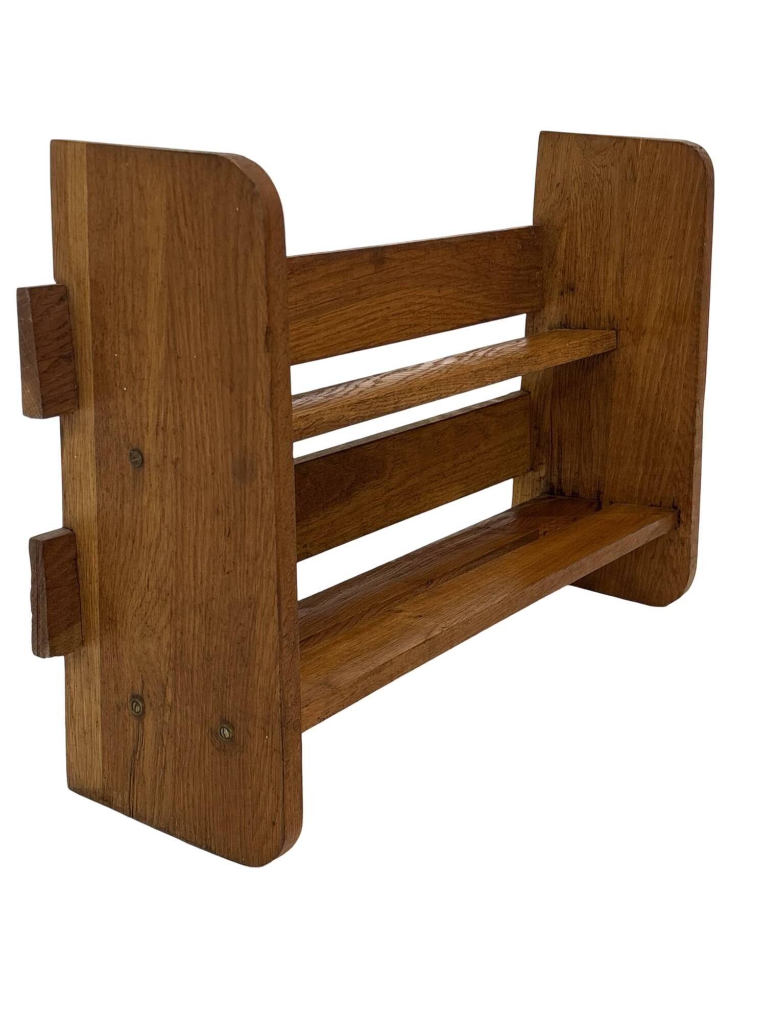 Vintage wooden standing bookcase from the 1950s