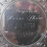 English trophy silver metal tray