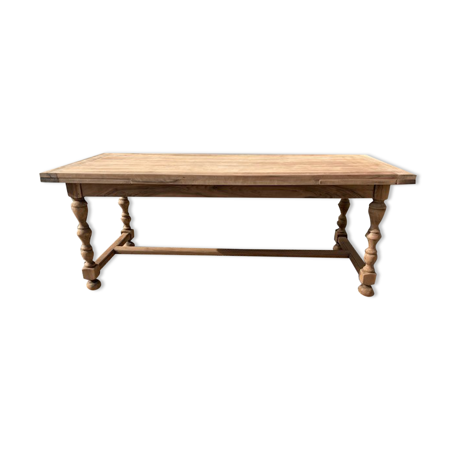 Extendable stripped farmhouse table 300 cm