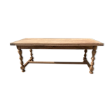 Extendable stripped farmhouse table 300 cm